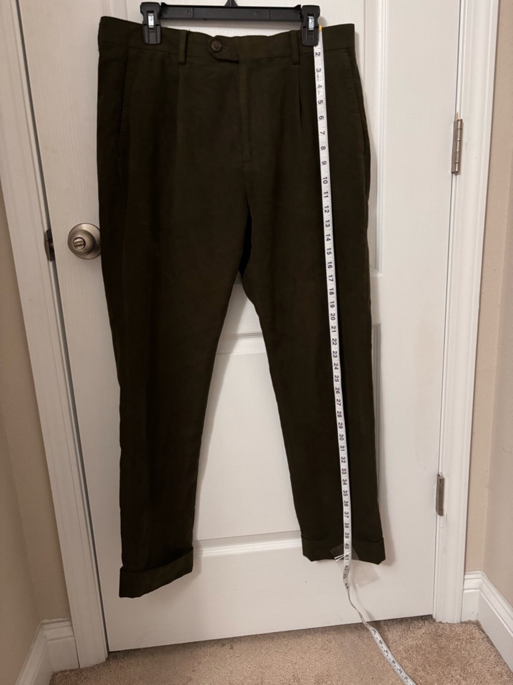 Banana Republic Men's  moleskin Tailored Slim Fit Pants - 33R